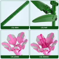 Mould King 24002 - Flower World Rododendro (132 pezzi)