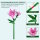 Mould King 24002 - Flower World Rododendro (132 pezzi)