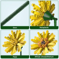 Mold King 24003 - Flower World Gerbera (180 pieces)
