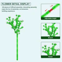 Mould King 24004 - Herbes du monde des fleurs (144 pi&egrave;ces)