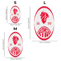 AC Milan - Retro Logo - Holz Puzzle Gr&ouml;sse L (500 Teile)