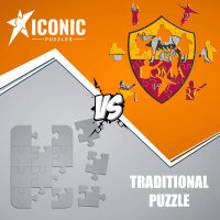 AS Roma - Logo - Puzzle en bois Taille L (500 pi&egrave;ces)