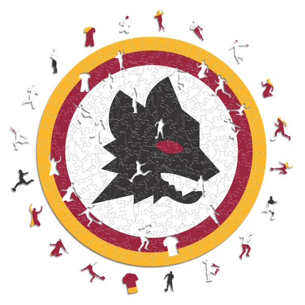 AS Roma - Second Logo - Wooden Puzzle Size L (500 pieces)