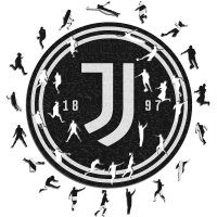 Juventus FC - Logo - Puzzle en bois Taille S (150 pi&egrave;ces)
