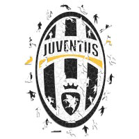 Juventus FC - Logo retr&ograve; - Puzzle in Legno Taglia M (270 Pezzi)