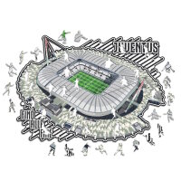 Juventus FC - Allianz Stadium - puzzle en bois taille L (500 pi&egrave;ces)