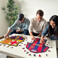 FC Barcelona - Logo - Puzzle in Legno Taglia M (270 Pezzi)