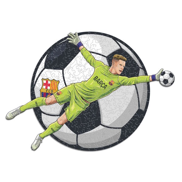FC Barcelona - Ter Stegen - Holz Puzzle Gr&ouml;sse M (270 Teile)