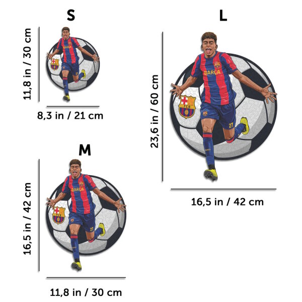 FC Barcelona - Lamine Yamal - puzzle in legno misura L (500 pezzi)