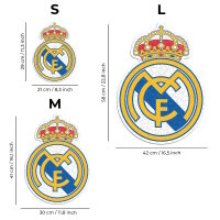 Real Madrid CF - Logo - Puzzle en Bois Taille S (150 Pi&egrave;ces)