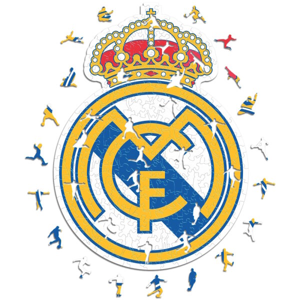 Real Madrid CF - Logo - Wooden Puzzle Size L (500 pieces)