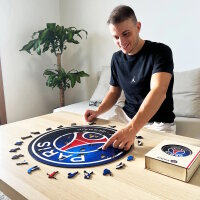 PSG FC - Logo - Wooden Puzzle Size M (270 pieces)
