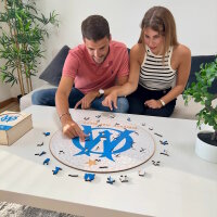 Olympique Marseille - logo - wooden puzzle size M (270 pieces)