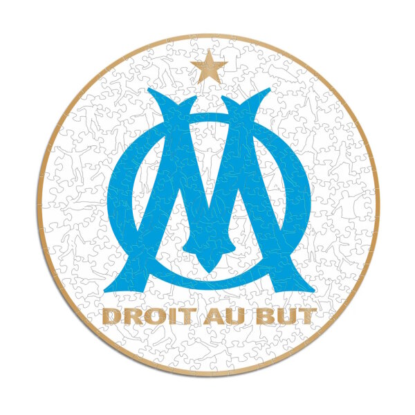 Olympique de Marseille - Logo - Puzzle en bois Taille L (500 pi&egrave;ces)