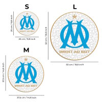 Olympique de Marseille - Logo - Puzzle en bois Taille L (500 pi&egrave;ces)