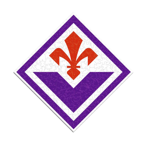 ACF Fiorentina - Logo - Holz Puzzle Gr&ouml;sse S (150 Teile)