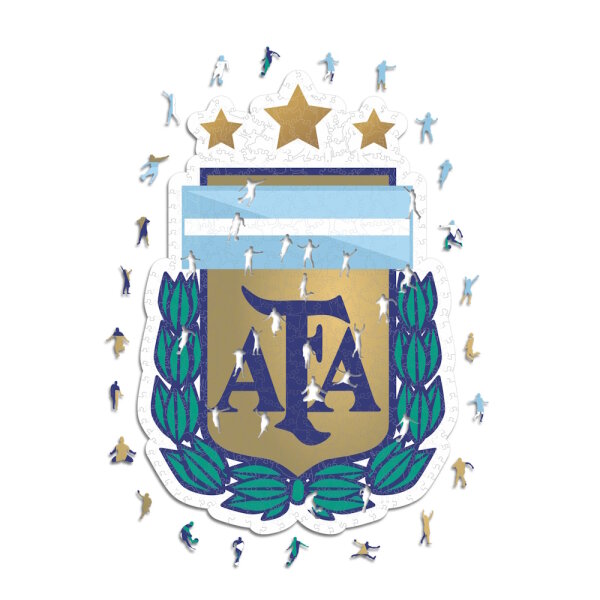 National Team Argentina - Logo - Wooden Puzzle Size L (500 pieces)