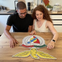 SL Benfica - Logo - Puzzle en bois Taille L (500 pi&egrave;ces)
