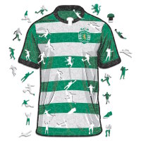 Sporting CP - Jersey - Puzzle en bois Taille S (150 Pi&egrave;ces)