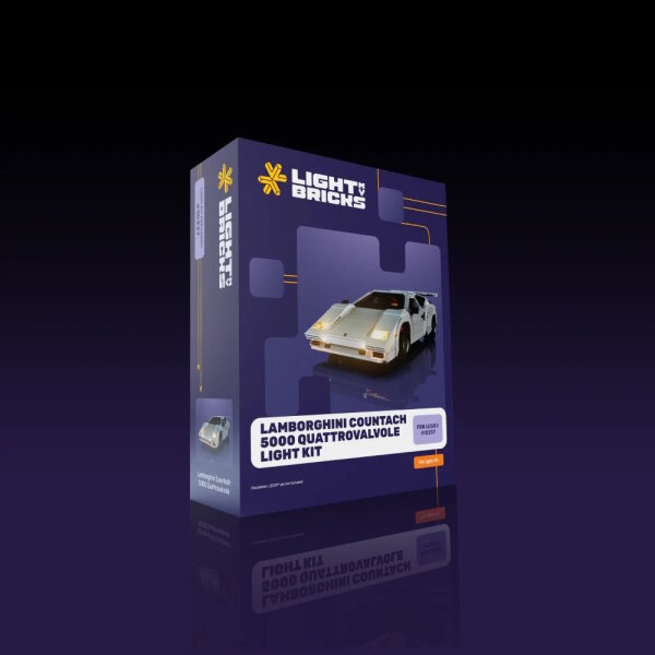 LMB 2.0 LEGO&reg; 10337# Lamborghini Countach 5000 Quattrovalvole  Light Kit