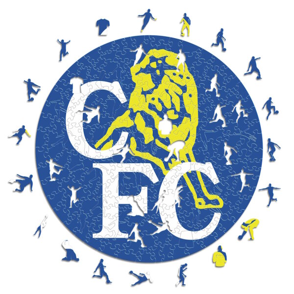 Chelesea FC - Logo R&eacute;tro - Puzzle en Bois