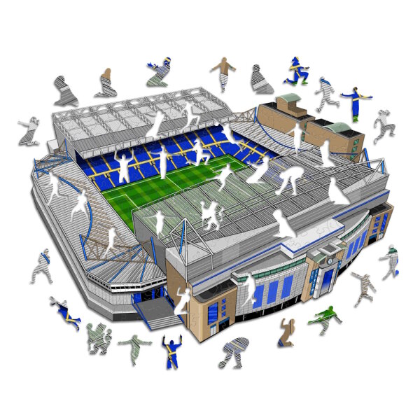 Chelesea FC - Stamford Bridge Stadium - Holz Puzzle