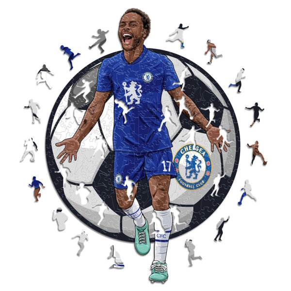 Chelsea FC - Raheem Sterling - Holz Puzzle