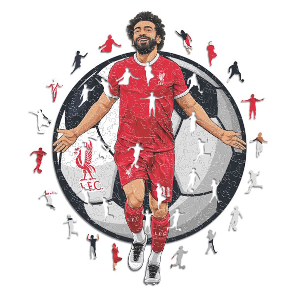 Liverpool FC - Mo Salah - Wooden Puzzle