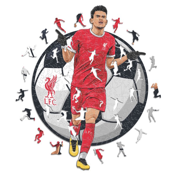 Liverpool FC - Luis Diaz - Wooden Puzzle