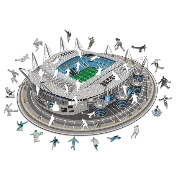Manchester City FC - Etihad Stadium - puzzle in legno