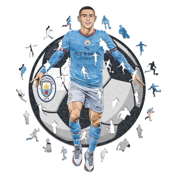 Man City FC - Phil Foden - Holz Puzzle