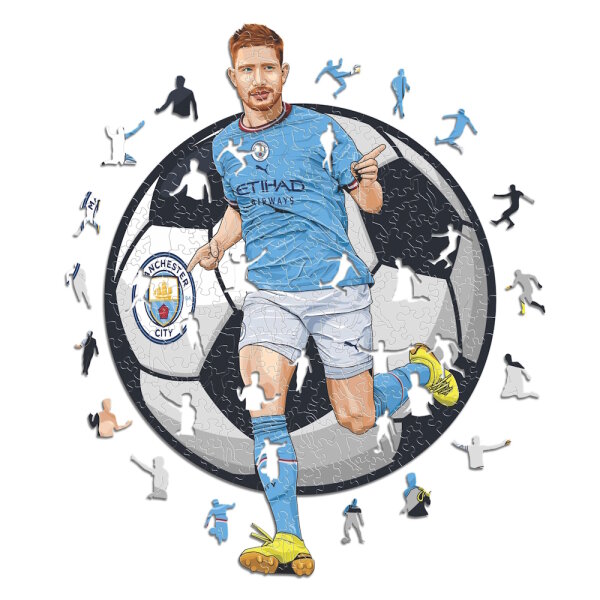 Man City FC - Kevin De Bruyne - Holz Puzzle