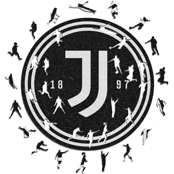 Juventus FC - Logo - Puzzle in Legno