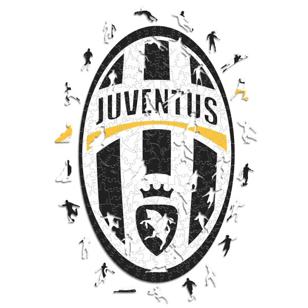 Juventus FC - Retro Logo - Holz Puzzle