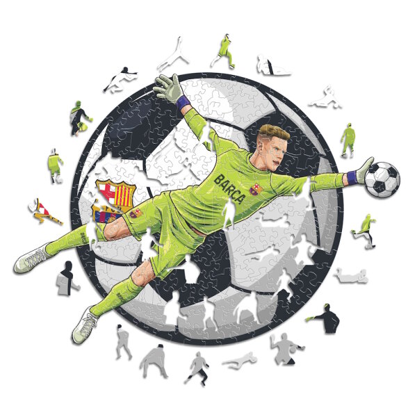 FC Barcelona - Ter Stegen - Holz Puzzle