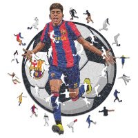 FC Barcelone - Lamine Yamal - puzzle en bois