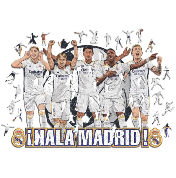 Real Madrid CF - 5 Spieler - Holz Puzzle