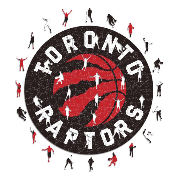 NBA - Toronto Raptors - Logo - Wooden Puzzle Size S (150 pieces)
