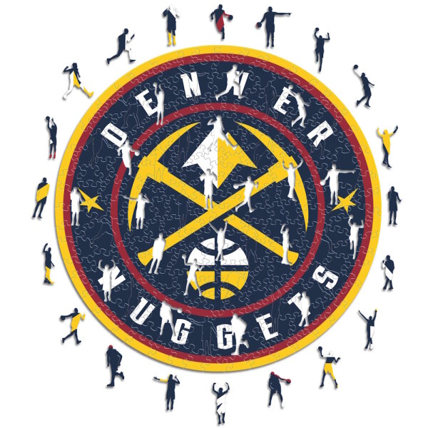 NBA - Denver Nuggets - Logo - Holz Puzzle Gr&ouml;sse S (150 Teile)