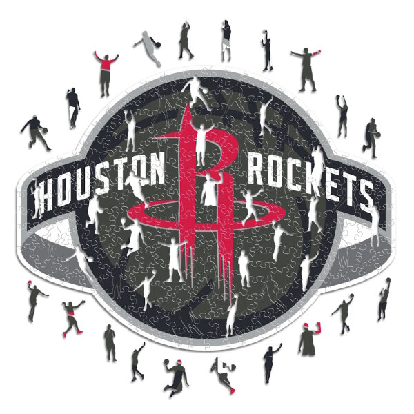 NBA - Houston Rockets - Logo - Holz Puzzle Gr&ouml;sse S (150 Teile)