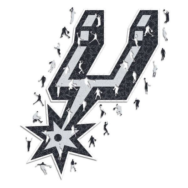 NBA - San Antonio Spurs - Logo - Holz Puzzle Gr&ouml;sse S (150 Teile)