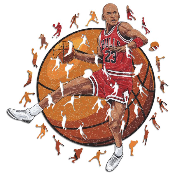 NBA - Michael Jordan - Puzzle en bois Taille S (150 Pi&egrave;ces)