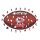 NFL - Kansas City Chiefs&ndash; Football avec Logo  - Puzzle en bois Taille S (150 Pi&egrave;ces)
