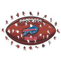 NFL - Buffalo Bills &ndash; Football mit Logo - Holz...