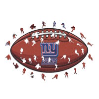NFL - New York Giants &ndash; Football mit Logo - Holz...