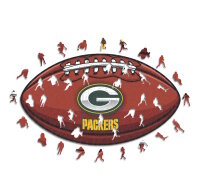 NFL - Green Bay Packers &ndash; Football mit Logo - Holz...