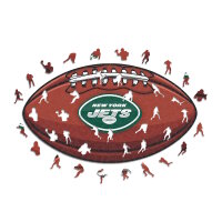NFL - New York Jets&ndash; Football with Logo -  Wooden...