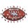 NFL - Denver Broncos&ndash; Football avec Logo  - Puzzle en bois Taille S (150 Pi&egrave;ces)