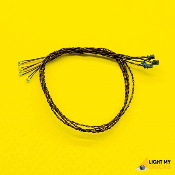 Micro Bit-Licht Blinkend Weiss mit 15 cm Kabel (4er Pack)