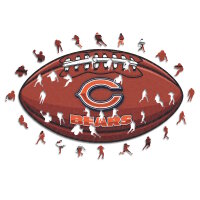 NFL - Chicago Bears&ndash; Football with Logo -  Wooden...